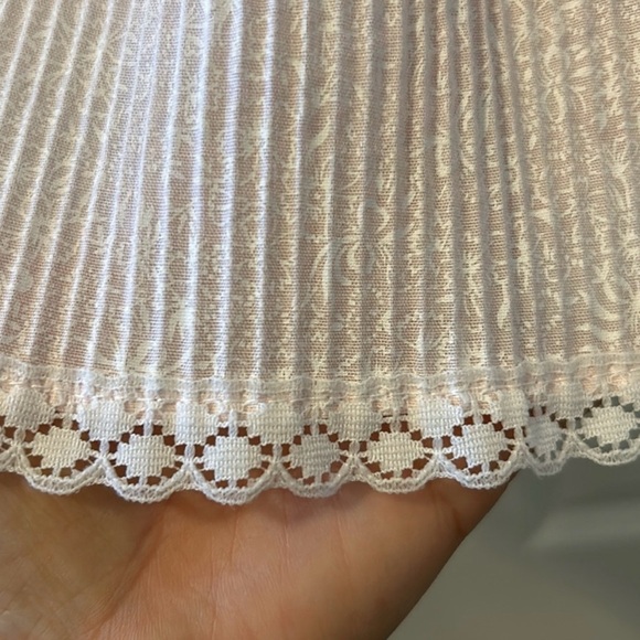 Smocked  Pink Lace Kids Dress vintage 18-24mo - Picture 9 of 11